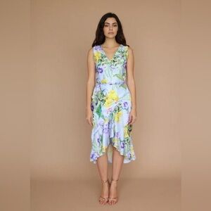Vone Aini Floral Midi Dress size 2